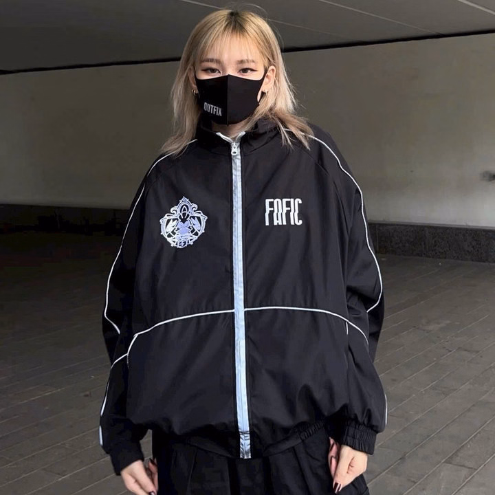 Áo Khoác Dù Nam Nữ Unisex Fafic Studio Reflection Áo Jacket Phản Quang Sht118 - Minh Hà House - Ảnh 4