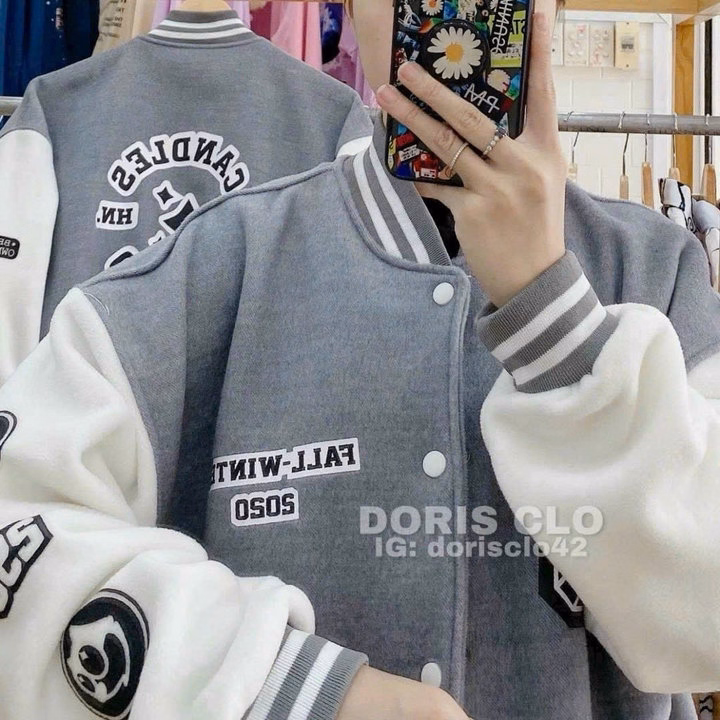 Áo Khoác Bomber Nỉ Thêu Chữ Kss315 Sht122 - Minh Hà House - Ảnh 2