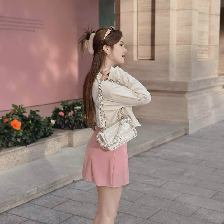 Set Áo Khoác Kèm Áo Thun Gân Lạnh Phối Chân Váy Kaki(Có Lót) Sh1003- Sam Store - Ảnh 5