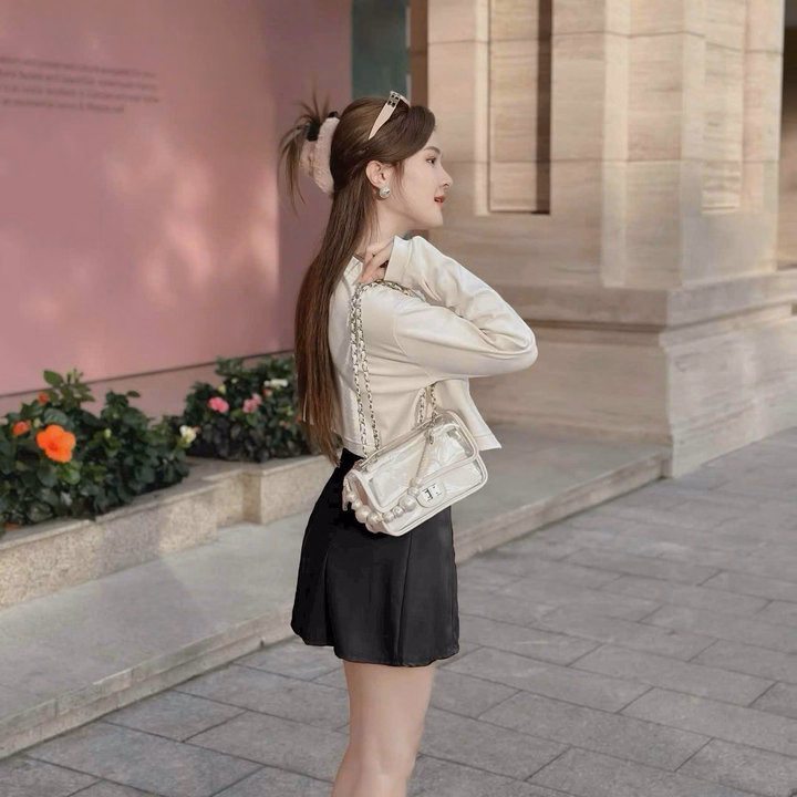 Set Áo Khoác Kèm Áo Thun Gân Lạnh Phối Chân Váy Kaki(Có Lót) Sh1003- Sam Store - Ảnh 6