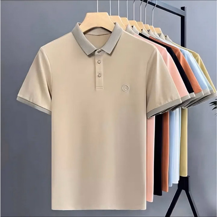 Aó Phông Polo Nam Cổ Phối Màu Thêu Họa Tiết Chữ U Slcxa271 - Chipxinhxk - Ảnh 4