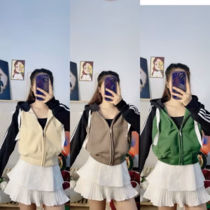 Áo Khoác Nỉ Raplang Phối Màu Cực Xinh - Lê Phương Boutique