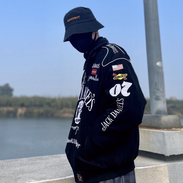 Áo Khoác Dù Nam 2 Lớp In Nhiều Chữ Jack Daniels Đi Tua Phượt Siêu Đẹp Thời Trang - Htm Fashion - Ảnh 5