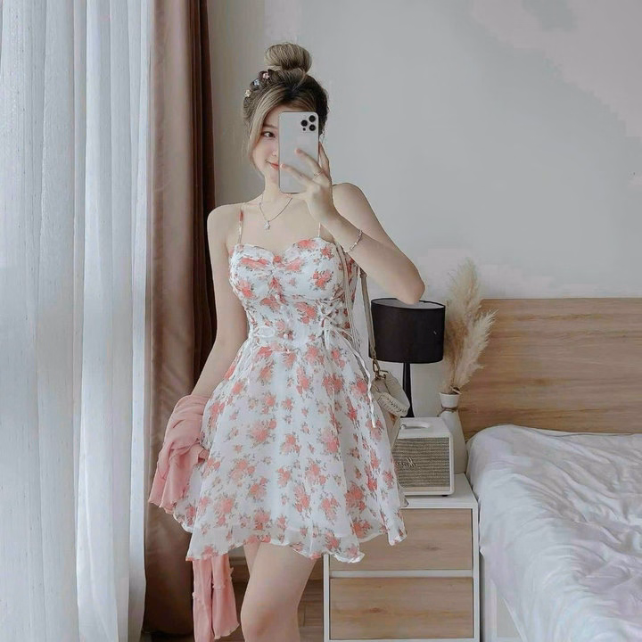 Set Áo Khoác Kèm Đầm Voan Cao Cấp Yvy27_ Triệu Vy Store - Ảnh 9