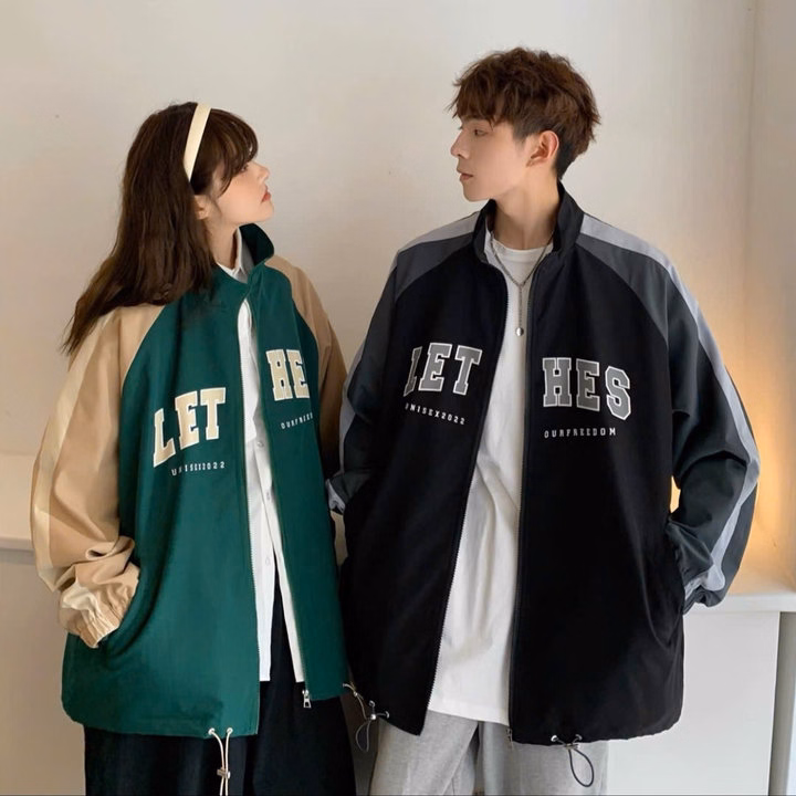 Áo Khoác Dù Nam Nữ 2 Lớp Áo Khoác Phối In Chữ Lethes Siêu Ngầu Thời Trang - Htm Fashion - Ảnh 3