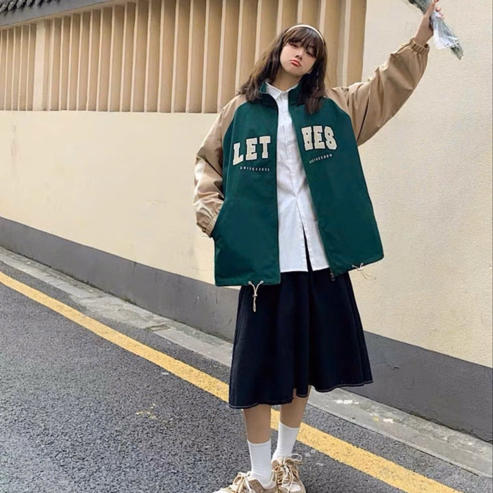 Áo Khoác Dù Nam Nữ 2 Lớp Áo Khoác Phối In Chữ Lethes Siêu Ngầu Thời Trang - Htm Fashion - Ảnh 7