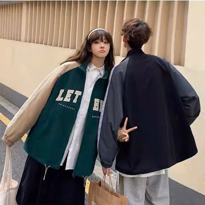 Áo Khoác Dù Nam Nữ 2 Lớp Áo Khoác Phối In Chữ Lethes Siêu Ngầu Thời Trang - Htm Fashion - Ảnh 5