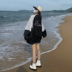 Áo Khoác Dù Nam Nữ 2 Lớp In Chữ Slc Siêu Chất Phối Cá Tính - Htm Fashion