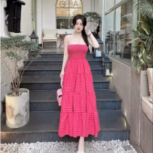 Đầm Váy Nữ Xòe 4 Tầng Mocking Thân Trên Sh1001- Sam Store