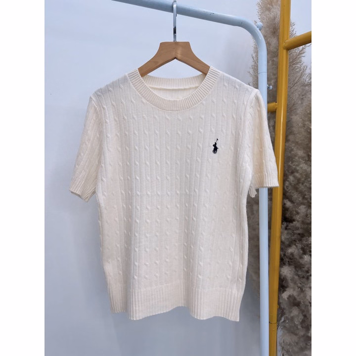 Áo Len Cộc Tay Cổ Tròn, Họa Tiết Vặn Thừng Thêu Hình Nhỏ Dành Cho Bạn Nữ Sldca284 -Diepchi Fashion - Ảnh 6