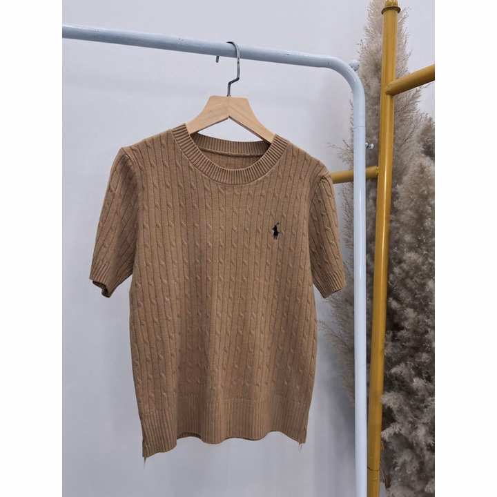 Áo Len Cộc Tay Cổ Tròn, Họa Tiết Vặn Thừng Thêu Hình Nhỏ Dành Cho Bạn Nữ Sldca284 -Diepchi Fashion - Ảnh 10