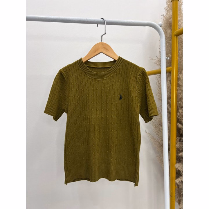 Áo Len Cộc Tay Cổ Tròn, Họa Tiết Vặn Thừng Thêu Hình Nhỏ Dành Cho Bạn Nữ Sldca284 -Diepchi Fashion - Ảnh 9