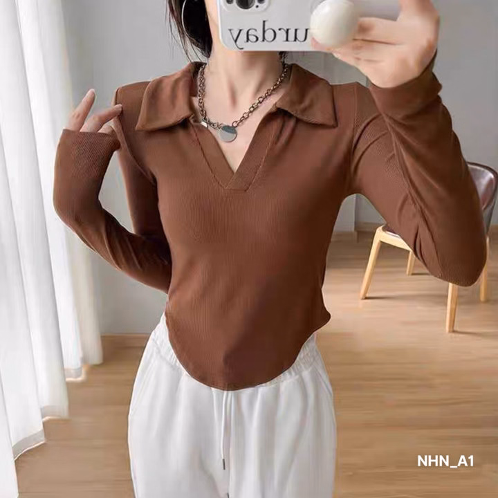 Áo Cổ Dức Vạt Bầu Tay Dài Chất Tăm Lụa Nhna1 - Lê Phương Boutique - Ảnh 14