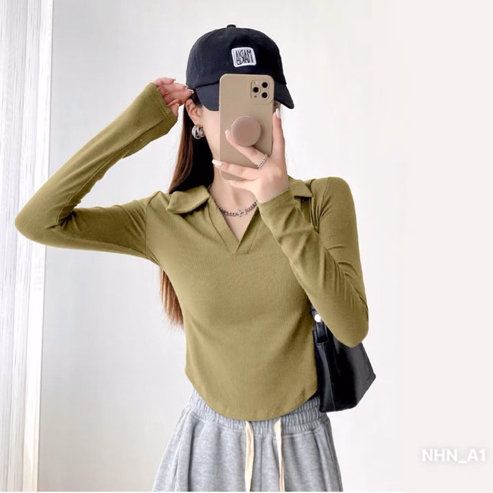 Áo Cổ Dức Vạt Bầu Tay Dài Chất Tăm Lụa Nhna1 - Lê Phương Boutique - Ảnh 16