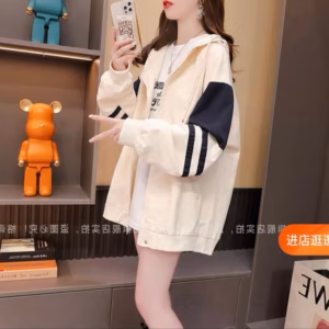Áo Khoác Dù 2 Lớp Dù Ép 3 Lớp Phối Màu Sọc Cánh Tay Cá Tính - Htm Fashion