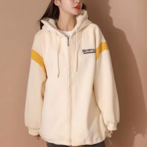 Áo Khoác Nỉ Nữ Phối Sọc Cánh Tay Racokk Siêu Đỉnh Hot Trend - Htm Fashion