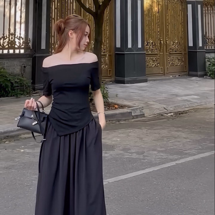 Áo Thun Nữ Trễ Vai, Vạt Nhọn Kiểu Dáng Nhẹ Nhàng, Quyến Rũ Slcxa286 - Chipxinhxk - Ảnh 7