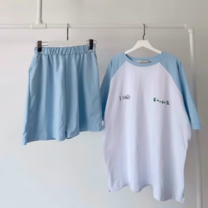 Bộ Đồ Thun Nam Nữ In Hình Co Dãn Thoải Mái Form Chuẩn Hot - Htm Fashion