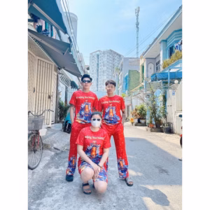 Bộ Bia Tiger Đỏ In 3D Thể Thao Hè Nam Nữ, Thun Lạnh 100% Mềm Mịn Txu - Be Yourself