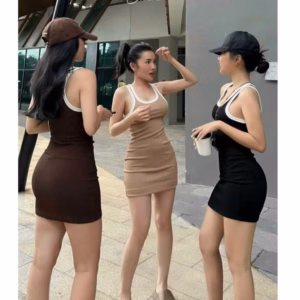 Đầm Ôm Body Trơn Phối Viền Lp983 - Lê Phương Boutique