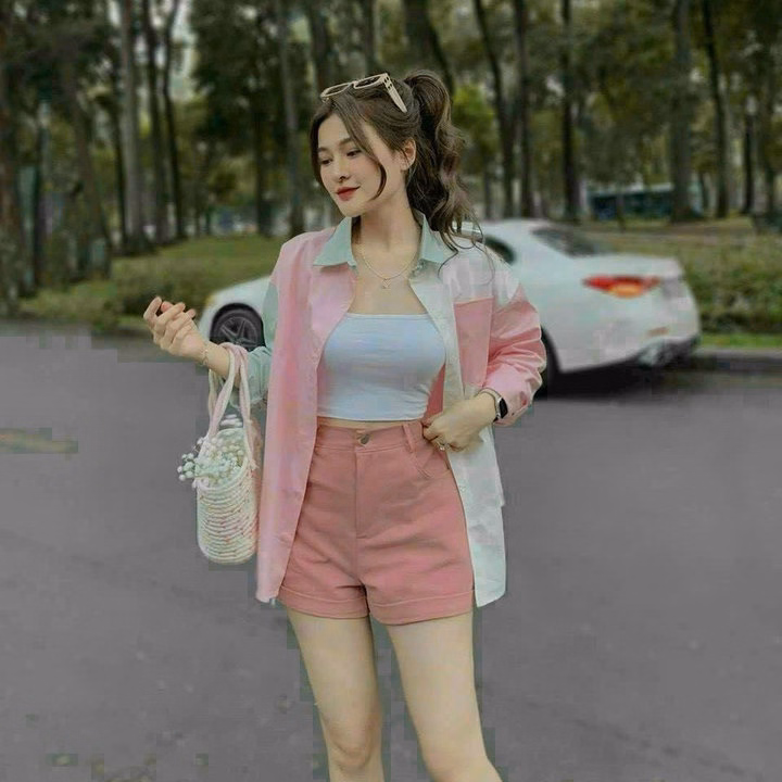 Set Bộ Đồ Thun 3 Món Chất Tuyết Áo Cotton Siêu Dễ Thương - Htm Fashion - Ảnh 2