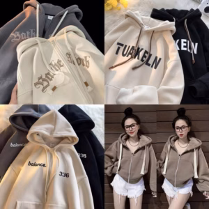 Tổng Hợp Áo Khoác Nỉ Và Hoodie Form Rộng Mũ 2 Lớp
