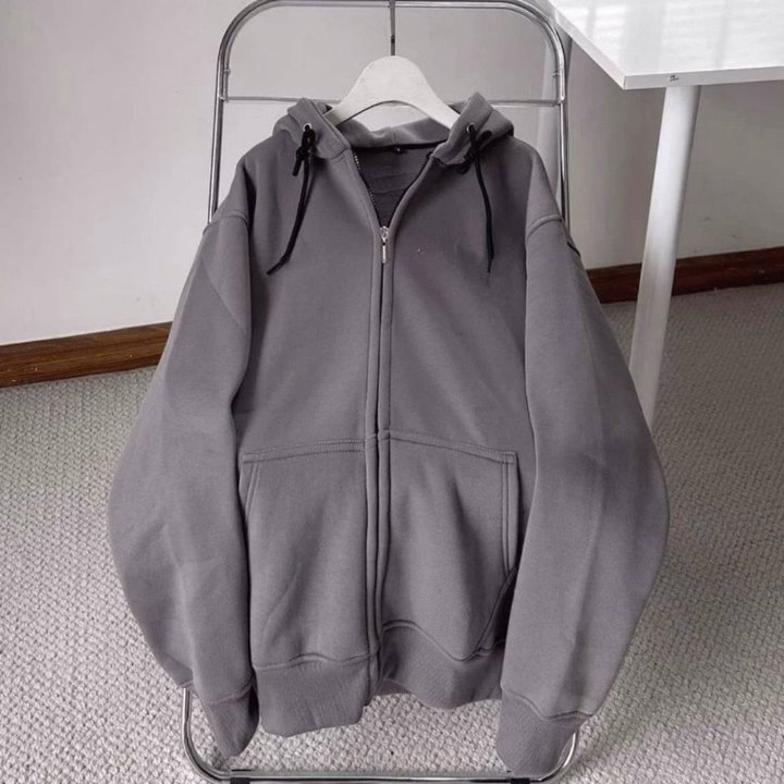 Tổng Hợp Áo Khoác Nỉ Và Hoodie Form Rộng Mũ 2 Lớp Unisex Nam Nữ - Ảnh 6