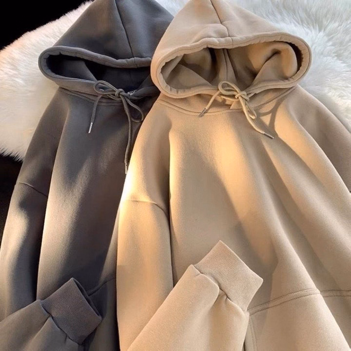 Tổng Hợp Áo Khoác Nỉ Và Hoodie Form Rộng Mũ 2 Lớp Unisex Nam Nữ - Ảnh 7