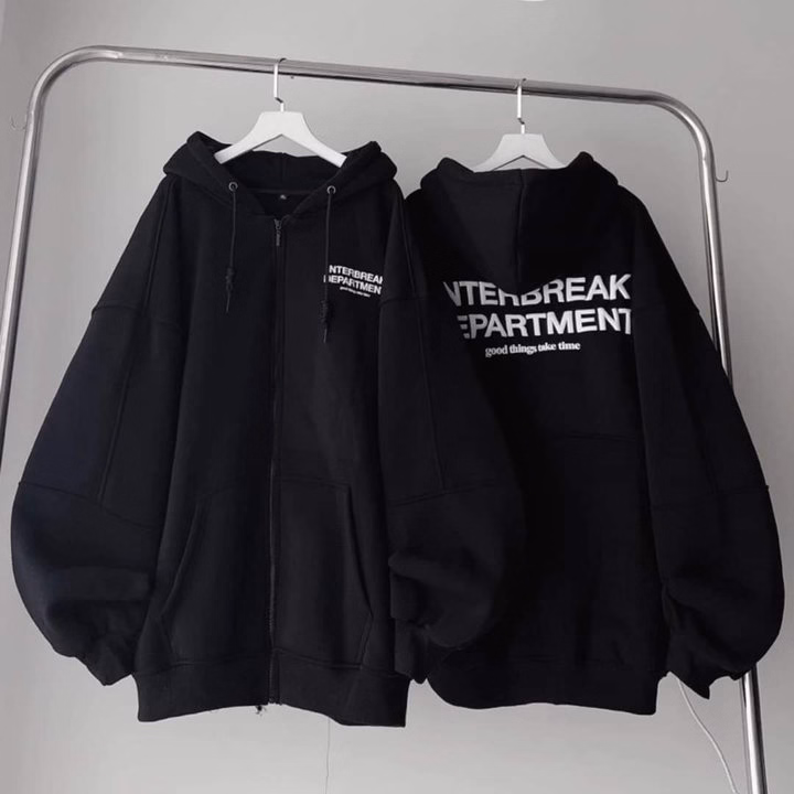 Tổng Hợp Áo Khoác Nỉ Và Hoodie Form Rộng Mũ 2 Lớp Unisex Nam Nữ - Ảnh 13