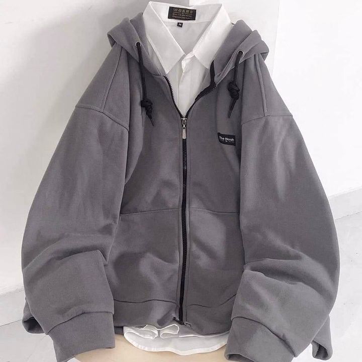 Tổng Hợp Áo Khoác Nỉ Và Hoodie Form Rộng Mũ 2 Lớp Unisex Nam Nữ - Ảnh 17