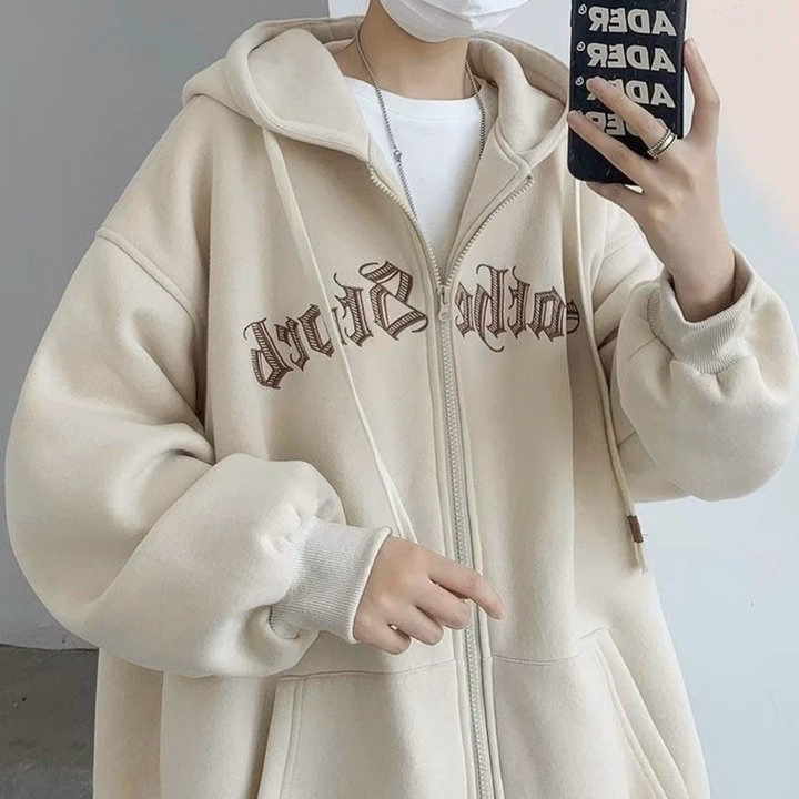 Tổng Hợp Áo Khoác Nỉ Và Hoodie Form Rộng Mũ 2 Lớp Unisex Nam Nữ - Ảnh 19