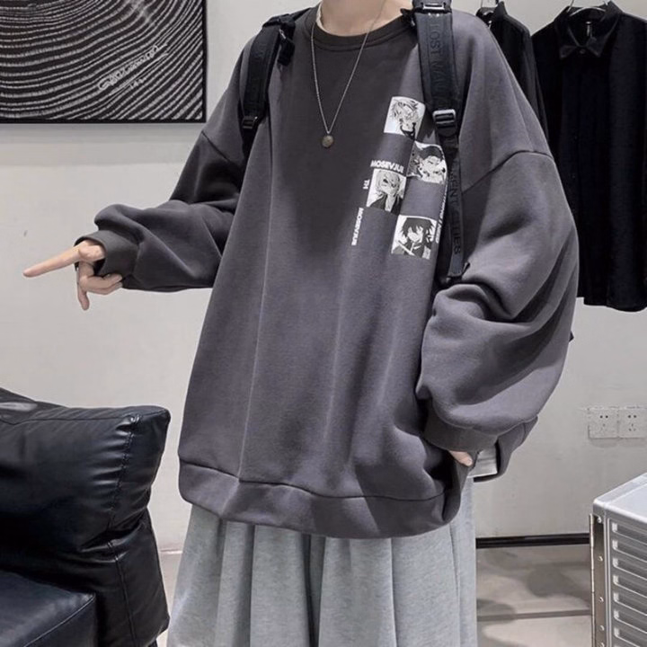 Tổng Hợp Áo Sweater Nam Nữ Form Rộng - Ảnh 5