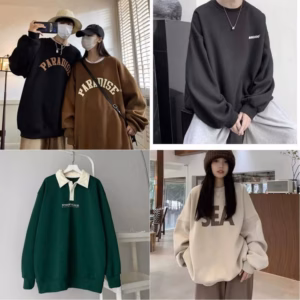 Tổng Hợp Áo Sweater Nam Nữ Form Rộng