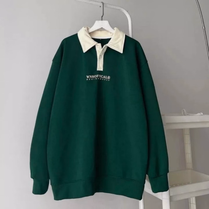 Tổng Hợp Áo Sweater Nam Nữ Form Rộng - Ảnh 7