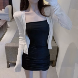 Váy 2 Dây Bún Ngắn Ngang Đùi Ôm Body