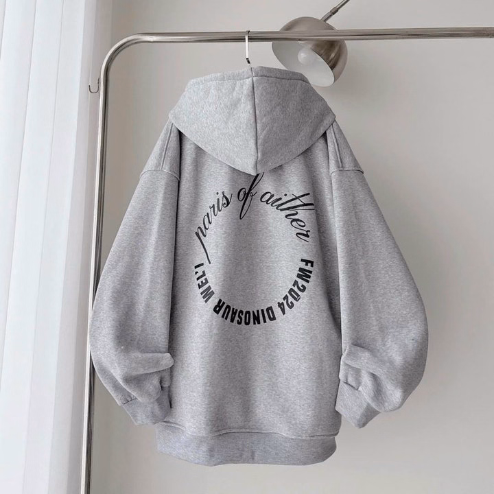 Áo Hoodie Vải Nỉ Ngoại Form Rộng Pari Or Aither Unisex Nam Nữ Tp64 - Golden Dream - Ảnh 3