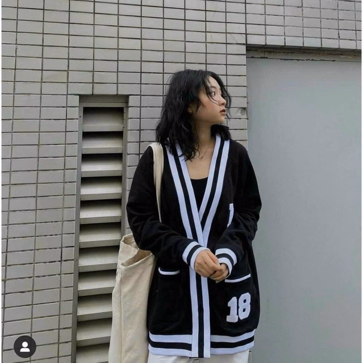 Áo Khoác Nỉ Cadigan Nam Nữ Nỉ Nút Cài Siêu Đẹp Cổ Trái Tim Hot Trend - Htm Fashion - Ảnh 2