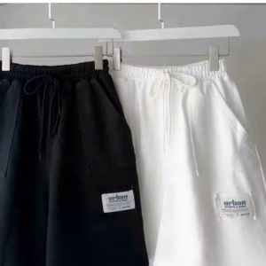 Quần Short Thun Nam Chất Nỉ Thun Cao Cấp Chất Vải Cotton Co Dãn Thêu Túi - Htm Fashion