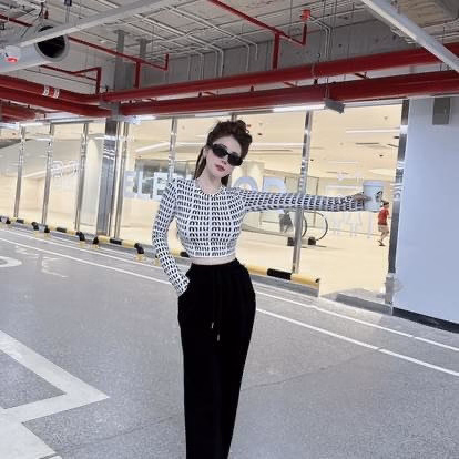 Áo Kiểu Thun Tăm Lạnh Tay Dài Min Min Form Ngắn - Lê Phương Boutique - Ảnh 3