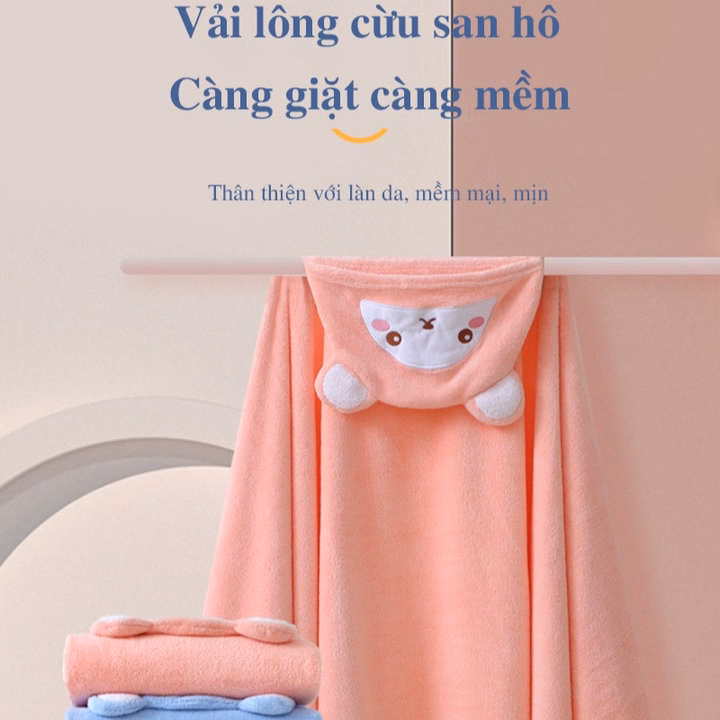 Áo Choàng Tắm Cho Bé Lông Cừu Hình Thú 56619 - Lady'S Passion - Ảnh 3
