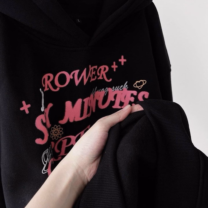 Áo Hoodie Nỉ Unisex Form Rộng Rower Hình In Nổi Bật Hot Trend - Sht133 - Minh Hà House - Ảnh 4