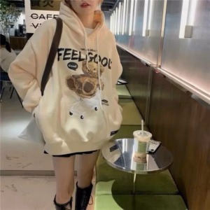 Áo Khoác Hoodie Nam Nữ Chú Gấu Unisex Ulzzang-Sht138- Minh Hà House