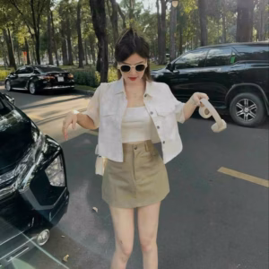 Áo Khoác Nữ Dáng Lửng In Chữ Cực Đẹpp Phong Cách Tuổi Teen - Htm Fashion