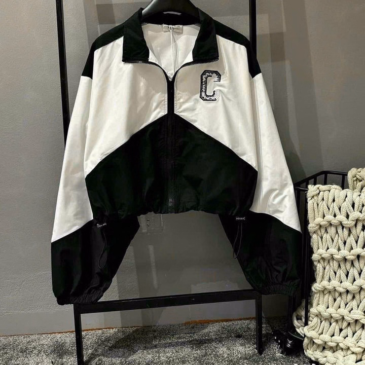 Áo Khoác Dù Nữ 2 Lớp Dáng Lửng In Chữ C Siêu Đẹp Phong Cách Hot - Htm Fashion - Ảnh 3