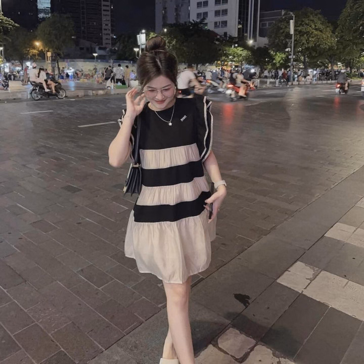 Đầm Váy Nữ Phối Voan Tay Cánh Tiên Bt908- Nana House - Ảnh 6