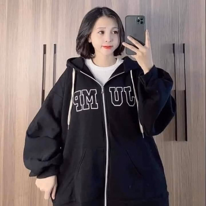 Áo Khoác Nỉ Form Rộng Chữ Jump Mũ 2 Lớp Form Rộng - Ảnh 2