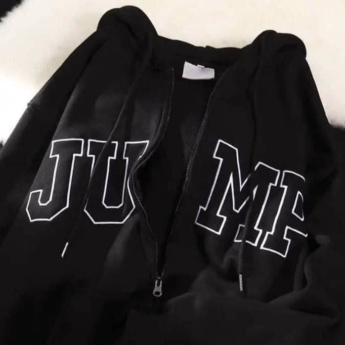Áo Khoác Nỉ Form Rộng Chữ Jump Mũ 2 Lớp Form Rộng - Ảnh 6