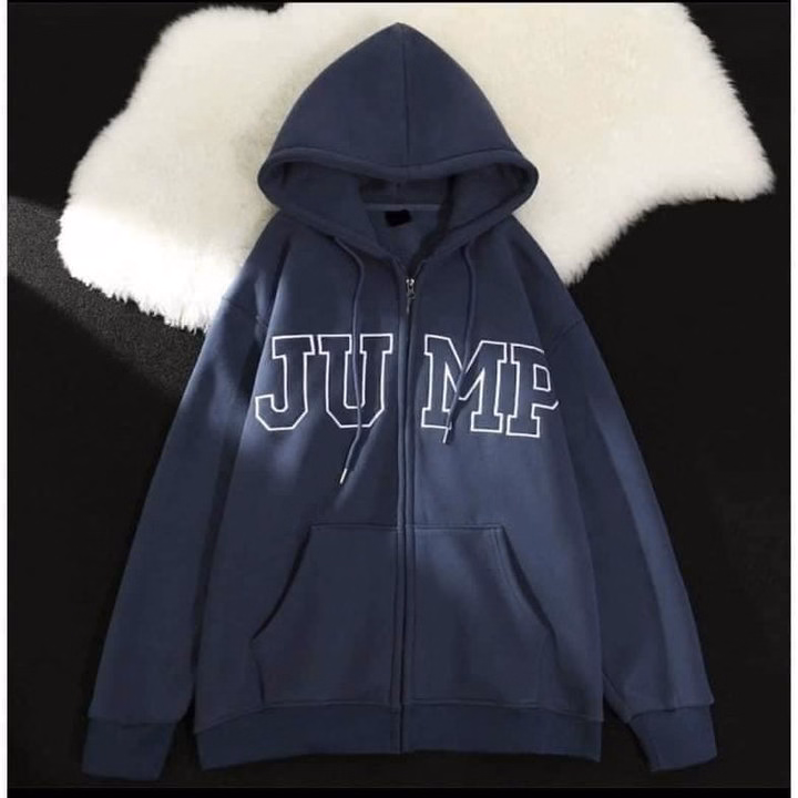 Áo Khoác Nỉ Form Rộng Chữ Jump Mũ 2 Lớp Form Rộng - Ảnh 7