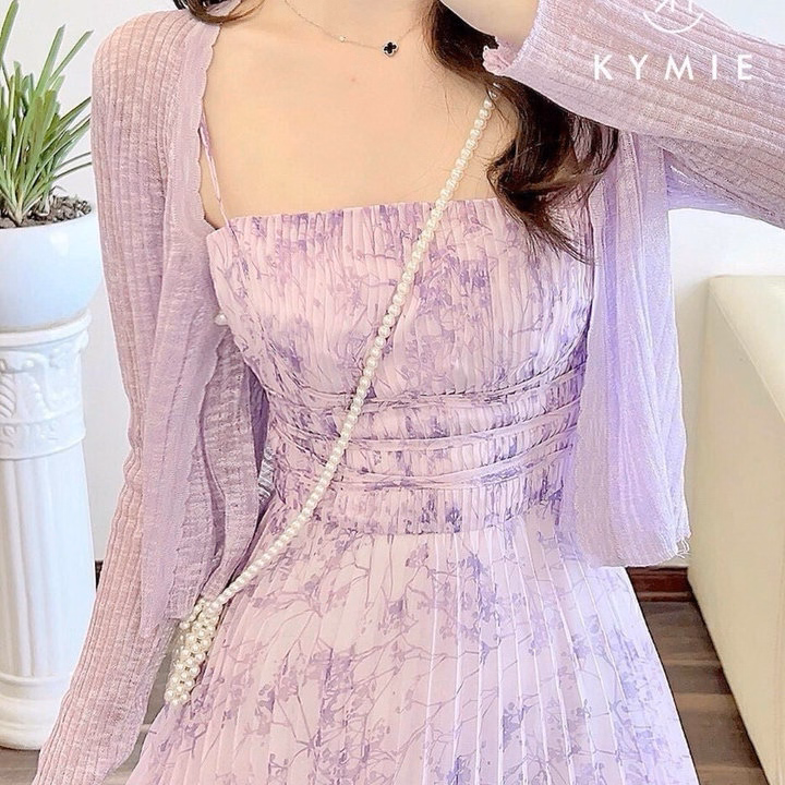 Set Đầm Voan Dập Ly Xếp Ngực Kèm Áo Khoác Sh1459- Sam Store - Ảnh 7