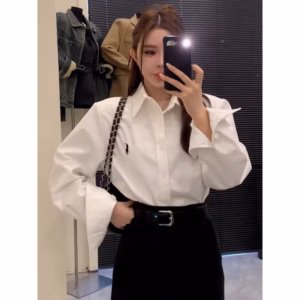 Áo Sơ Mi Dài Tay Thêu Hình Ngựa, Chất Liệu Cotton Mềm Mát Dành Cho Bạn Nữ Sldca292 - Diepchi Fashion